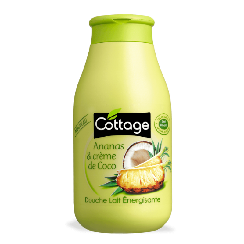 Cottage Moisturizing Shower Gel and Bath Milk PINEAPPLE & COCONUT CREAM